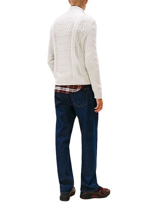 Maglione intrecciato con mezza zip Tommy Jeans | DM0DM221030IM